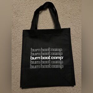 Black Burn Boot Camp Tote Bag/reusable bag never used